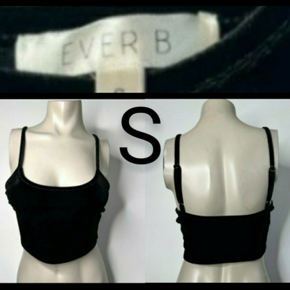 🆕Black Velvet Cami Crop Top   Size S